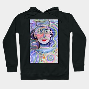 Blue lady Hoodie